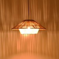 Φωτιστικό οροφής Jarpie Inart Ε27 rope σε φυσική απόχρωση Φ49.5x20εκ