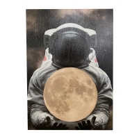 Πίνακας σε καμβά Serlom 3D Inart 50x3x70εκ