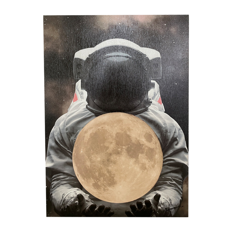 Πίνακας σε καμβά Serlom 3D Inart 50x3x70εκ