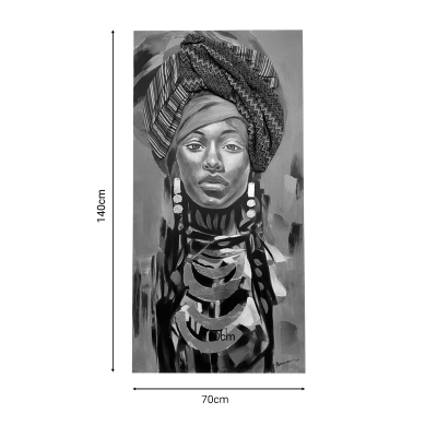 Πίνακας σε καμβά Afro 3D Inart 70x3x140εκ Πίνακας σε καμβά Afro 3D Inart 70x3x140εκ