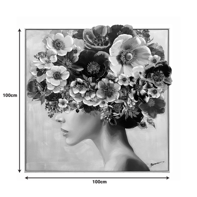 Πίνακας σε καμβά Mavare Ι 3D Inart με πλαίσιο 100x3.5x100εκ