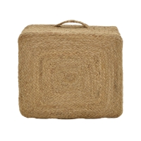 Σκαμπό Tresa Inart φυσικό 100% γιούτα 50x50x35εκ