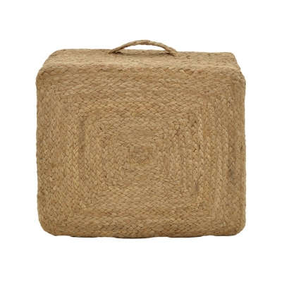 Σκαμπό Tresa Inart φυσικό 100% γιούτα 50x50x35εκ