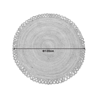 Χαλί Prejo Inart γιούτα σε φυσική απόχρωση Φ120x1εκ Χαλί Prejo Inart γιούτα σε φυσική απόχρωση Φ120x1εκ