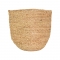 Διακοσμητικό καλάθι Mideko Inart γιούτα σε φυσική απόχρωση Φ25x25εκ