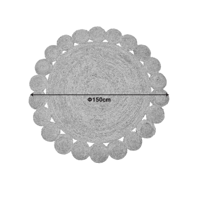 Χαλί Voni Inart φυσικό γιούτα Φ150x1εκ Χαλί Voni Inart φυσικό γιούτα Φ150x1εκ