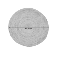 Χαλί Solon Inart μπεζ γιούτα Φ150x1εκ Χαλί Solon Inart μπεζ γιούτα Φ150x1εκ