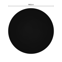 Επιφάνεια τραπεζιού Senlo pakoworld τ.Werzalit μαύρο Φ60εκ