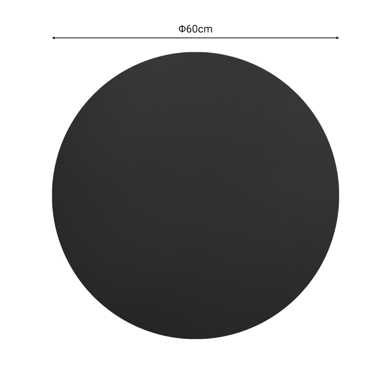 Επιφάνεια τραπεζιού Sensie pakoworld τ.Werzalit ανθρακί Φ60εκ