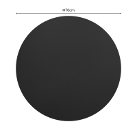 Επιφάνεια τραπεζιού Sensie pakoworld τ.Werzalit ανθρακί Φ70εκ Επιφάνεια τραπεζιού Sensie pakoworld τ.Werzalit ανθρακί Φ70εκ