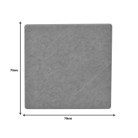 Επιφάνεια τραπεζιού Zerbo pakoworld τ.Werzalit σε γκρι απόχρωση μαρμάρου 70x70εκ