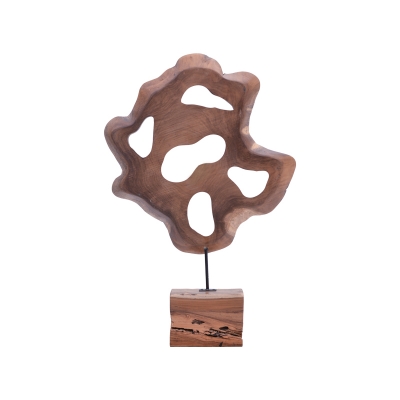 Επιτραπέζιο διακοσμητικό Strab Inart φυσικό ξύλο teak-μέταλλο 55x10x80εκ Επιτραπέζιο διακοσμητικό Strab Inart φυσικό ξύλο teak-μέταλλο 55x10x80εκ