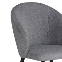 Πολυθρόνα Patya pakoworld ανοιχτό γκρι ύφασμα- πόδι μαύρο μέταλλο 56x61x82εκ Πολυθρόνα Patya pakoworld ανοιχτό γκρι ύφασμα- πόδι μαύρο μέταλλο 56x61x82εκ