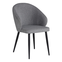 Πολυθρόνα Patya pakoworld ανοιχτό γκρι ύφασμα- πόδι μαύρο μέταλλο 56x61x82εκ Πολυθρόνα Patya pakoworld ανοιχτό γκρι ύφασμα- πόδι μαύρο μέταλλο 56x61x82εκ