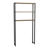 Έπιπλο πλυντηρίου Bothy pakoworld oak μελαμίνης-μαύρο μέταλλο 73x22x150εκ Έπιπλο πλυντηρίου Bothy pakoworld oak μελαμίνης-μαύρο μέταλλο 73x22x150εκ