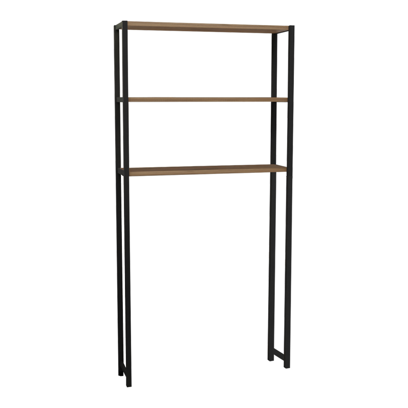 Έπιπλο πλυντηρίου Bothy pakoworld oak μελαμίνης-μαύρο μέταλλο 73x22x150εκ Έπιπλο πλυντηρίου Bothy pakoworld oak μελαμίνης-μαύρο μέταλλο 73x22x150εκ