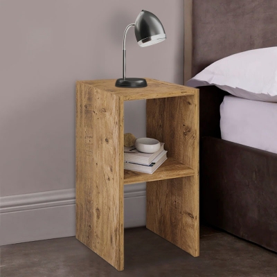 Κομοδίνο Deseo pakoworld σε oak απόχρωση  30x30x60εκ Κομοδίνο Deseo pakoworld σε oak απόχρωση  30x30x60εκ