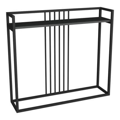 Κονσόλα Convida pakoworld ανθρακί με μαύρο μεταλλικό σκελετό 100x25x90εκ Κονσόλα Convida pakoworld ανθρακί με μαύρο μεταλλικό σκελετό 100x25x90εκ