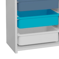 Συρταριέρα με καλάθια Toyli pakoworld πολύχρωμο 45x30x78εκ