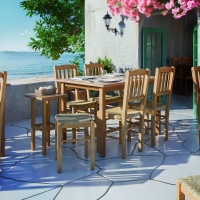 Βοηθητικό τραπέζι Bajok pakoworld μασίφ ξύλο οξιάς με επιφάνεια mdf λούστρο καρυδί 35x35x62εκ Βοηθητικό τραπέζι Bajok pakoworld μασίφ ξύλο οξιάς με επιφάνεια mdf λούστρο καρυδί 35x35x62εκ