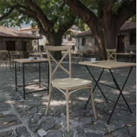 Καρέκλα Crossie pakoworld στοιβαζόμενη pp σε απόχρωση cappucino 38x46.5x82εκ Καρέκλα Crossie pakoworld στοιβαζόμενη pp σε απόχρωση cappucino 38x46.5x82εκ