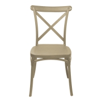 Καρέκλα Crossie pakoworld στοιβαζόμενη pp σε απόχρωση cappucino 38x46.5x82εκ Καρέκλα Crossie pakoworld στοιβαζόμενη pp σε απόχρωση cappucino 38x46.5x82εκ