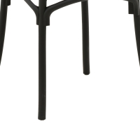 Καρέκλα Crossie pakoworld στοιβαζόμενη pp σε ανθρακί απόχρωση 38x46.5x82εκ