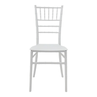 Καρέκλα Tiffany Ι pakoworld pp σε λευκή απόχρωση 38.5x46.5x87εκ