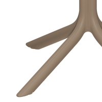 Τραπέζι Groovy pakoworld pp διατρητο cappuccino 60x60x76εκ