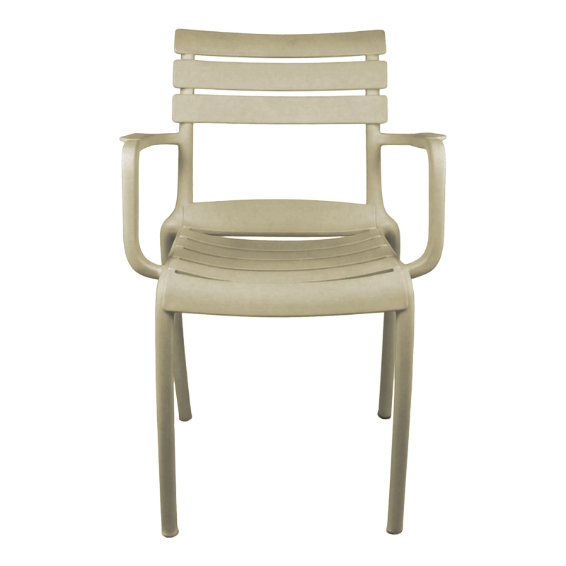 Πολυθρόνα Almea pakoworld στοιβαζόμενη pp cappuccino 58x56x82εκ