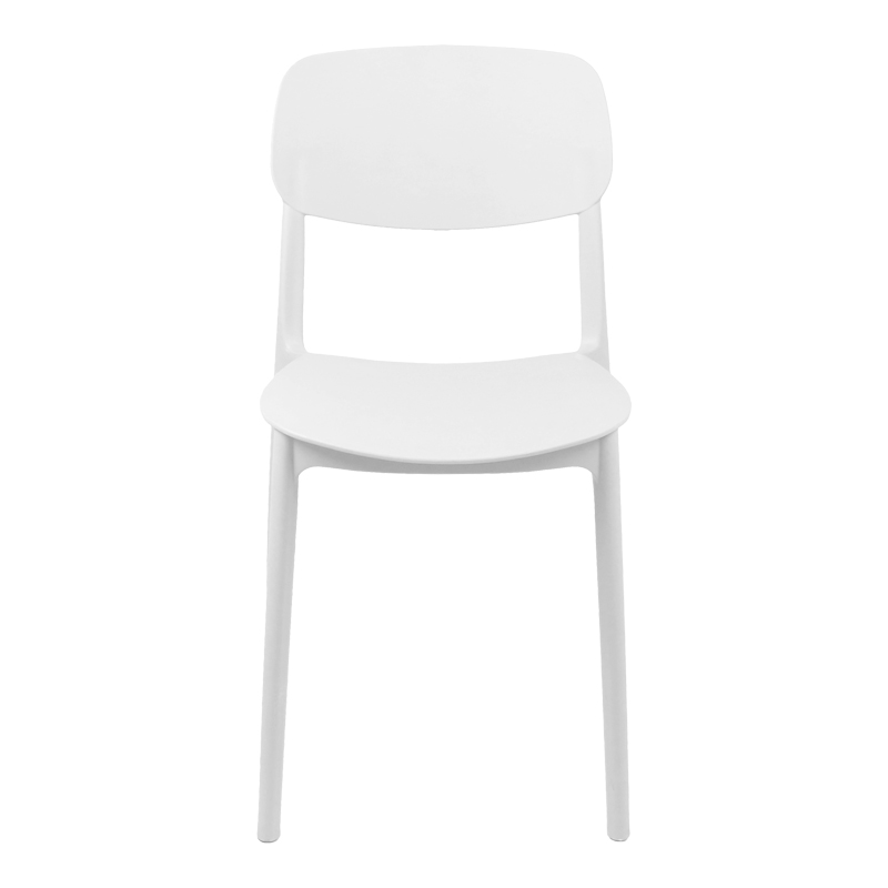 Καρέκλα Berdian pakoworld στοιβαζόμενη pp λευκό 38x49x79εκ