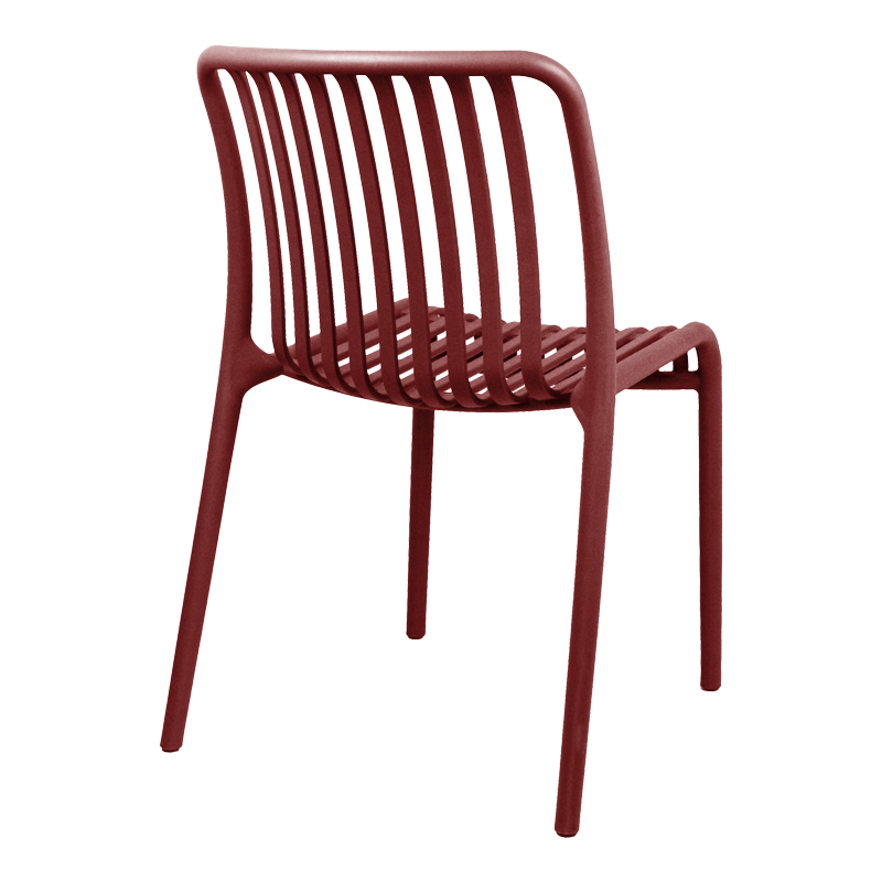 Καρέκλα Zoi pakoworld στοιβαζόμενη terracotta PP 42x58x79εκ Καρέκλα Zoi pakoworld στοιβαζόμενη terracotta PP 42x58x79εκ