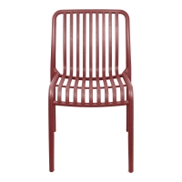 Καρέκλα Zoi pakoworld στοιβαζόμενη terracotta PP 42x58x79εκ Καρέκλα Zoi pakoworld στοιβαζόμενη terracotta PP 42x58x79εκ