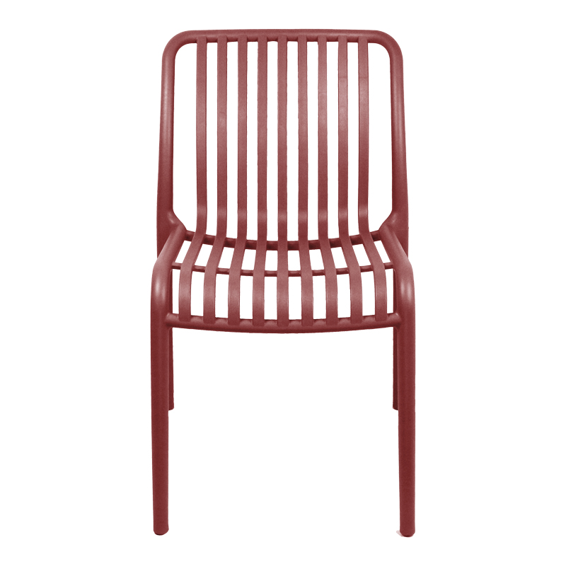 Καρέκλα Zoi pakoworld στοιβαζόμενη terracotta PP 42x58x79εκ Καρέκλα Zoi pakoworld στοιβαζόμενη terracotta PP 42x58x79εκ
