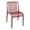 Καρέκλα Zoi pakoworld στοιβαζόμενη terracotta PP 42x58x79εκ