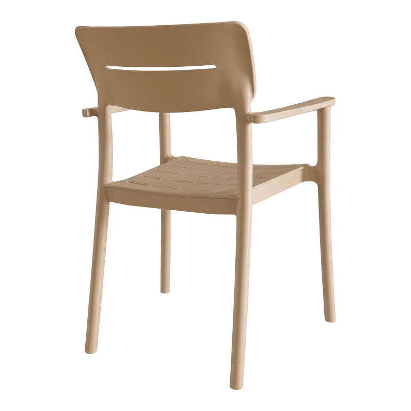 Πολυθρόνα Pilma pakoworld cappuccino PP 57x54x82εκ Πολυθρόνα Pilma pakoworld cappuccino PP 57x54x82εκ