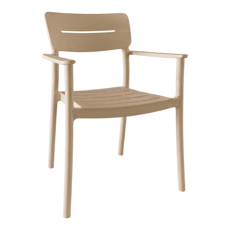 Πολυθρόνα Pilma pakoworld cappuccino PP 57x54x82εκ Πολυθρόνα Pilma pakoworld cappuccino PP 57x54x82εκ