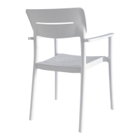 Πολυθρόνα Pilma pakoworld λευκό PP 57x54x82εκ Πολυθρόνα Pilma pakoworld λευκό PP 57x54x82εκ