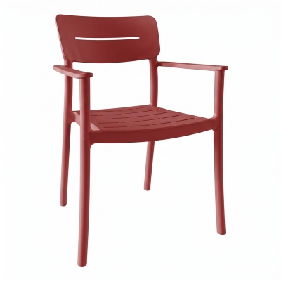 Πολυθρόνα Pilma pakoworld terracotta PP 57x54x82εκ Πολυθρόνα Pilma pakoworld terracotta PP 57x54x82εκ
