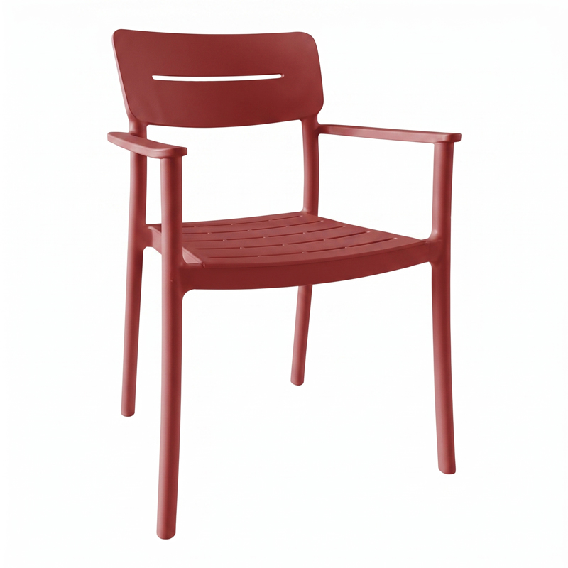 Πολυθρόνα Pilma pakoworld terracotta PP 57x54x82εκ Πολυθρόνα Pilma pakoworld terracotta PP 57x54x82εκ