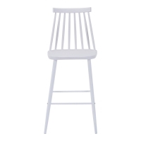 Σκαμπό μπαρ Aurora I pakoworld pp σε λευκή απόχρωση-πόδι μεταλλικό λευκό 42x47x99εκ Σκαμπό μπαρ Aurora I pakoworld pp σε λευκή απόχρωση-πόδι μεταλλικό λευκό 42x47x99εκ