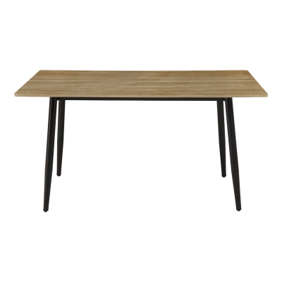 Τραπέζι Loza pakoworld sonoma MDF με μαύρο μεταλλικό πόδι 140x80x73εκ Τραπέζι Loza pakoworld sonoma MDF με μαύρο μεταλλικό πόδι 140x80x73εκ