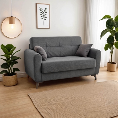 Καναπές-κρεβάτι με αποθηκευτικό χώρο διθέσιος Lincoln pakoworld ανθρακί ύφασμα 165x75x85εκ Καναπές-κρεβάτι με αποθηκευτικό χώρο διθέσιος Lincoln pakoworld ανθρακί ύφασμα 165x75x85εκ