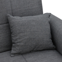 Καναπές-κρεβάτι με αποθηκευτικό χώρο διθέσιος Lincoln pakoworld ανθρακί ύφασμα 165x75x85εκ