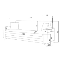 Σετ σαλονιού 2τεμ Vox pakoworld ύφασμα σε γκρι-μπεζ απόχρωση Σετ σαλονιού 2τεμ Vox pakoworld ύφασμα σε γκρι-μπεζ απόχρωση