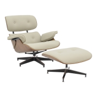 Πολυθρόνα-υποπόδιο relax Jenna pakoworld μπεζ pu- plywood καρυδί-βάση χρωμίου 82x92x82εκ Πολυθρόνα-υποπόδιο relax Jenna pakoworld μπεζ pu- plywood καρυδί-βάση χρωμίου 82x92x82εκ