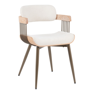 Πολυθρόνα Cameo pakoworld μέταλλο μπρονζέ-white-wash ξύλο-μπέζ ύφασμα 53x49.5x75.5εκ Πολυθρόνα Cameo pakoworld μέταλλο μπρονζέ-white-wash ξύλο-μπέζ ύφασμα 53x49.5x75.5εκ