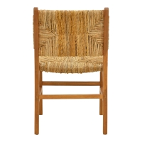 Καρέκλα Refane pakoworld σκελετός teak ξύλο με ψάθα σε φυσική απόχρωση 50x58x85εκ