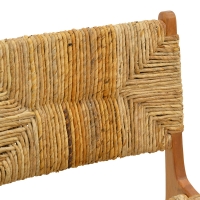 Καρέκλα Refane pakoworld σκελετός teak ξύλο με ψάθα σε φυσική απόχρωση 50x58x85εκ