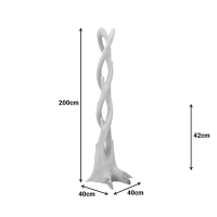 Κρεμάστρα επιδαπέδια Gantou pakoworld suar ξύλο σε φυσική απόχρωση 40x40x200εκ Κρεμάστρα επιδαπέδια Gantou pakoworld suar ξύλο σε φυσική απόχρωση 40x40x200εκ